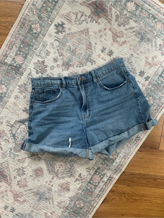 Neuflora Pants - Neuflora High-Rise is Blue Denim Shorts